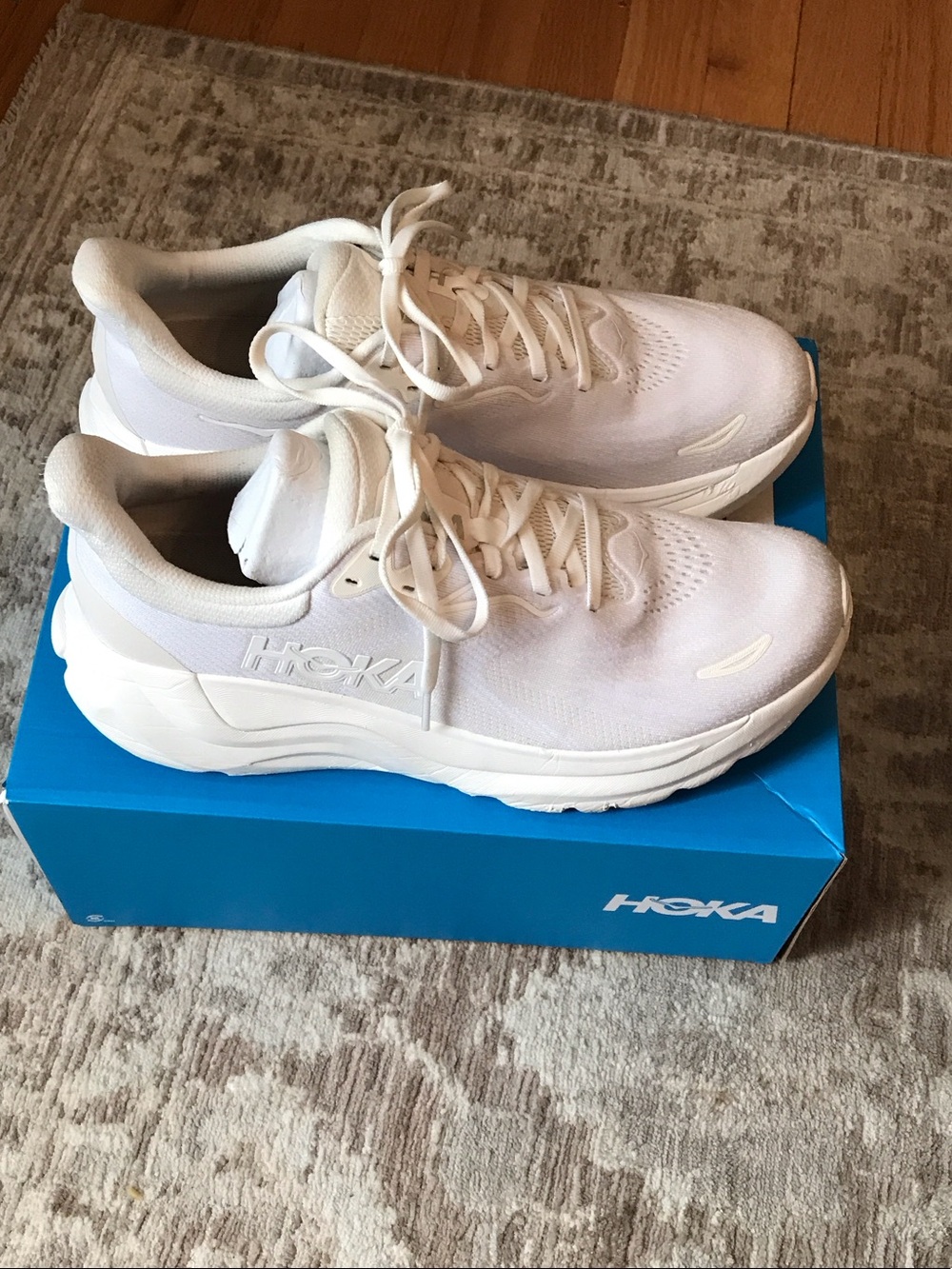 Hoka Arahi 8 Sz 11 White on White with Box🏃🏽‍♀️🌎🔆